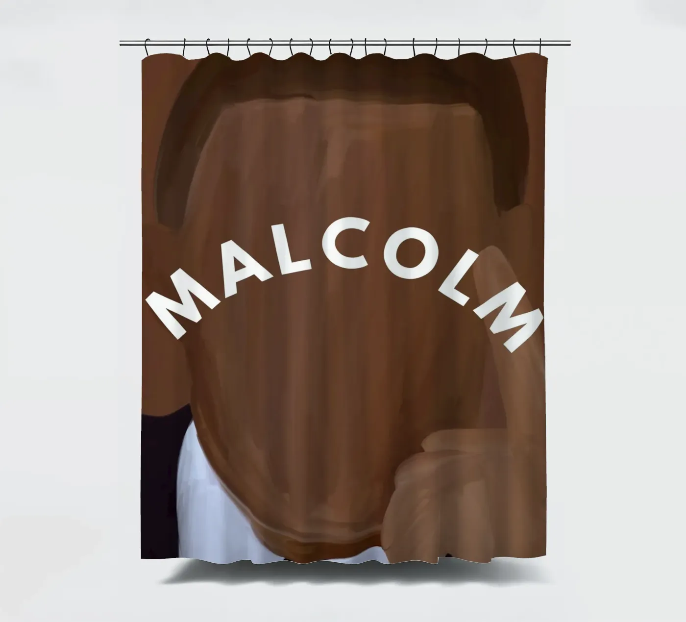 Malcolm's Reflection douchegordijn van Mathudace Créas