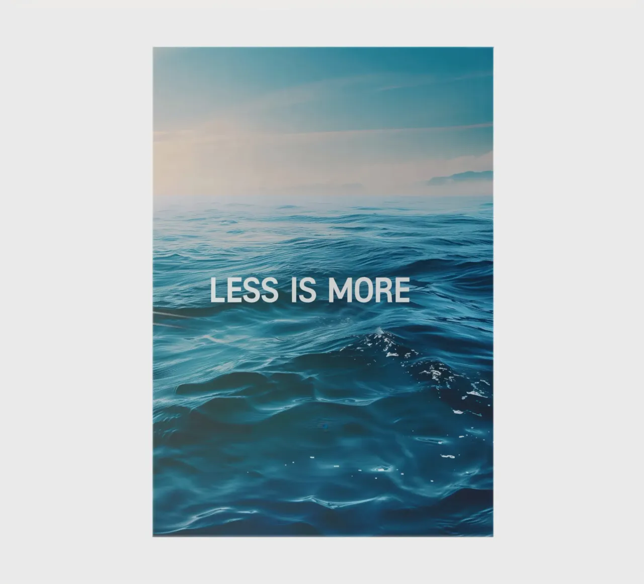Less Is More | Motivation Poster notebook by Autofocus