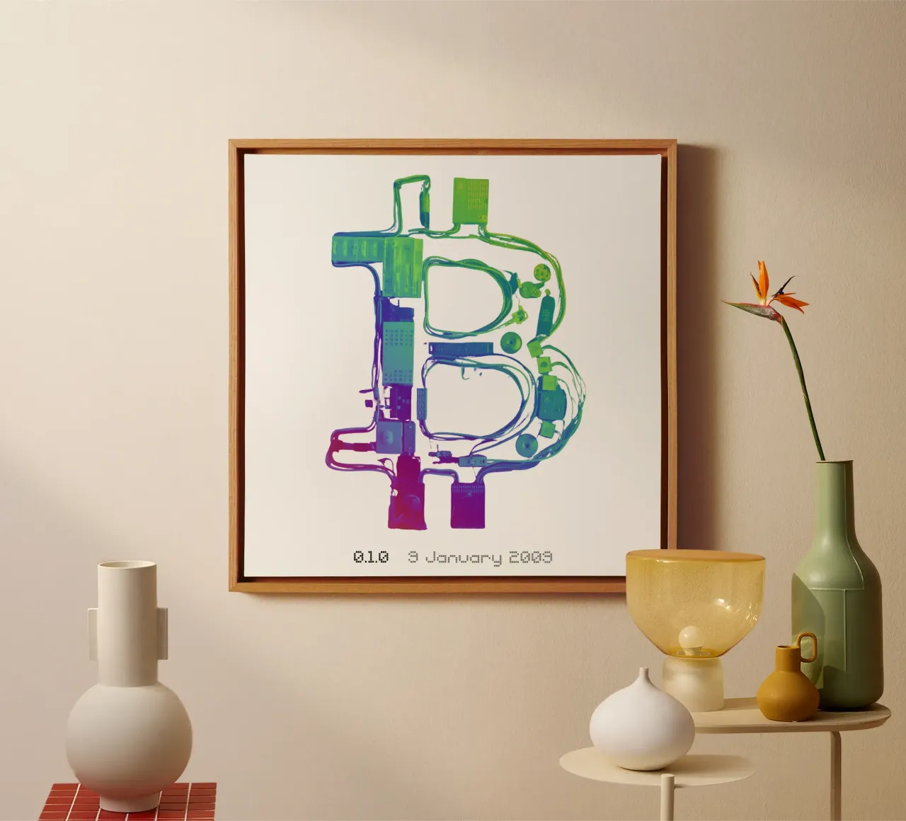 BTC_TRANCE X1 canvas met Baklijst van Crypto_Jungle