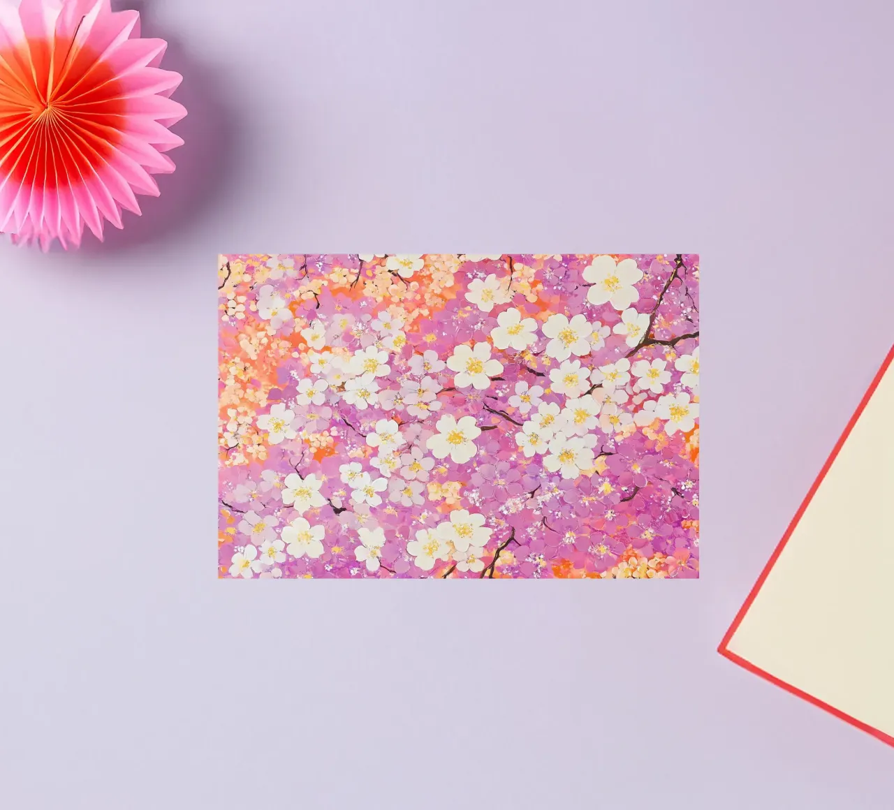 White Pink Flowers sticker by IamHomeStudio