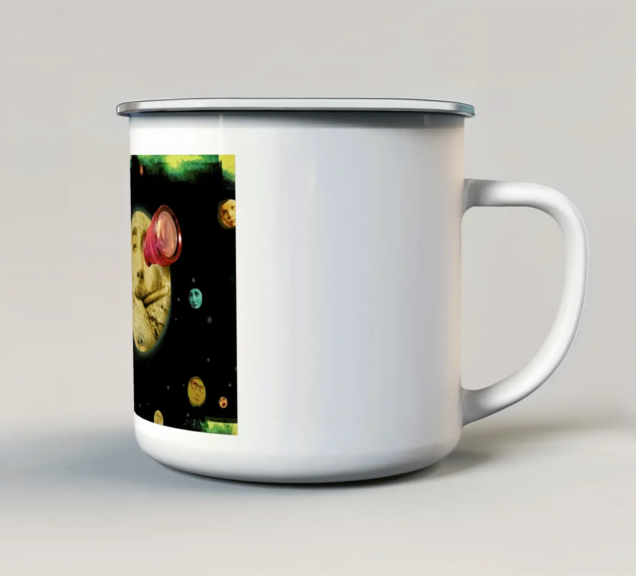 Looking For Life On Other Planets tazza in smalto da Ellen Weinstein