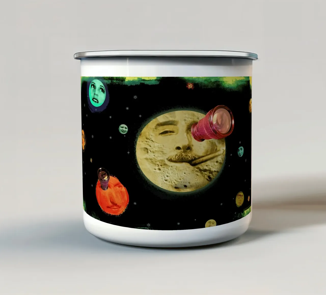 Looking For Life On Other Planets tazza in smalto da Ellen Weinstein