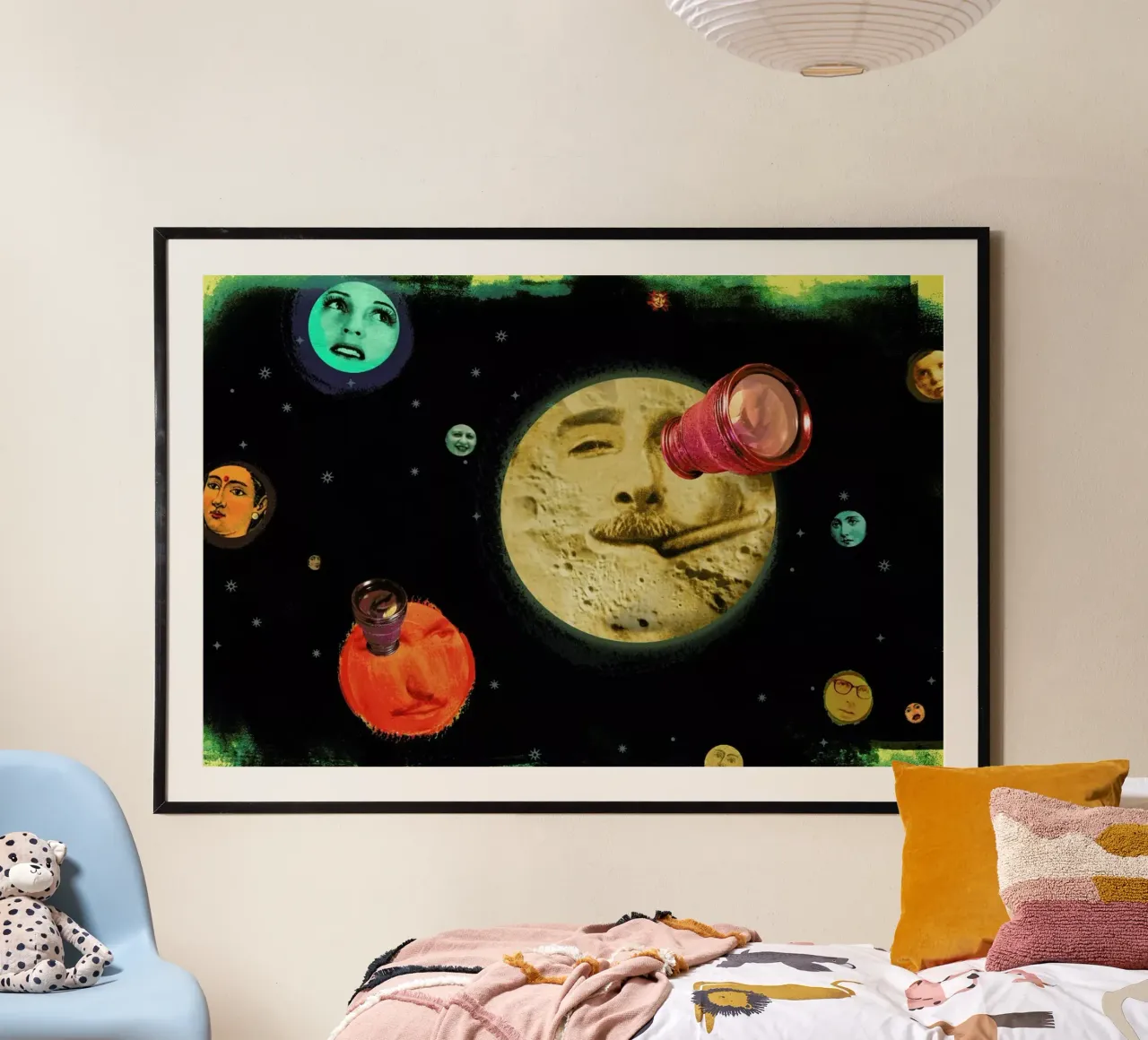 Looking For Life On Other Planets poster con telaio in legno da Ellen Weinstein