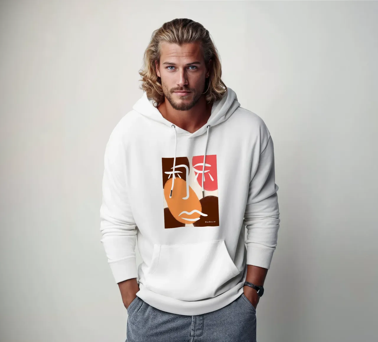 Burst of Color felpa con cappuccio da Mike Leymi