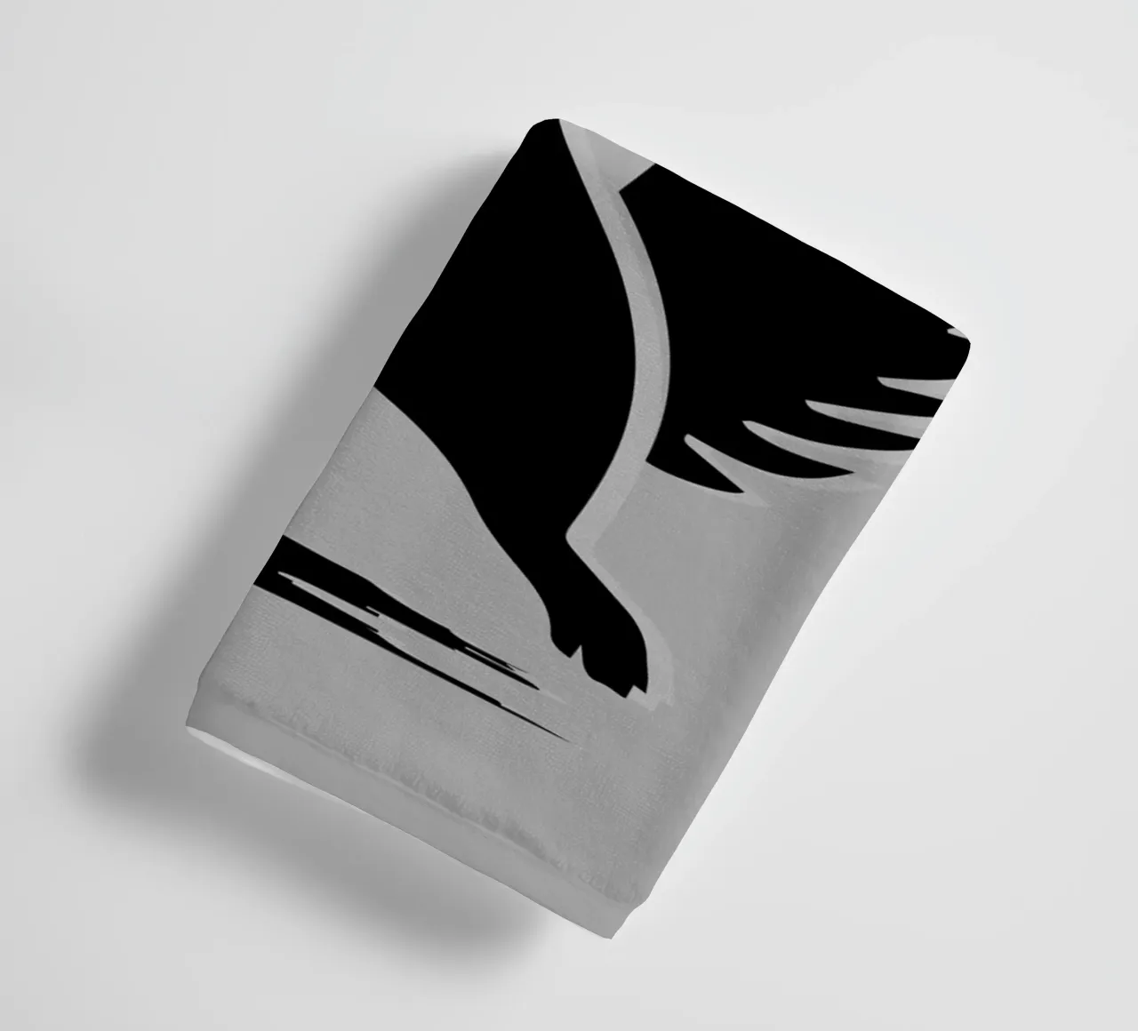 Stylish squirrel with sunglasses in stencil style towel by namosh