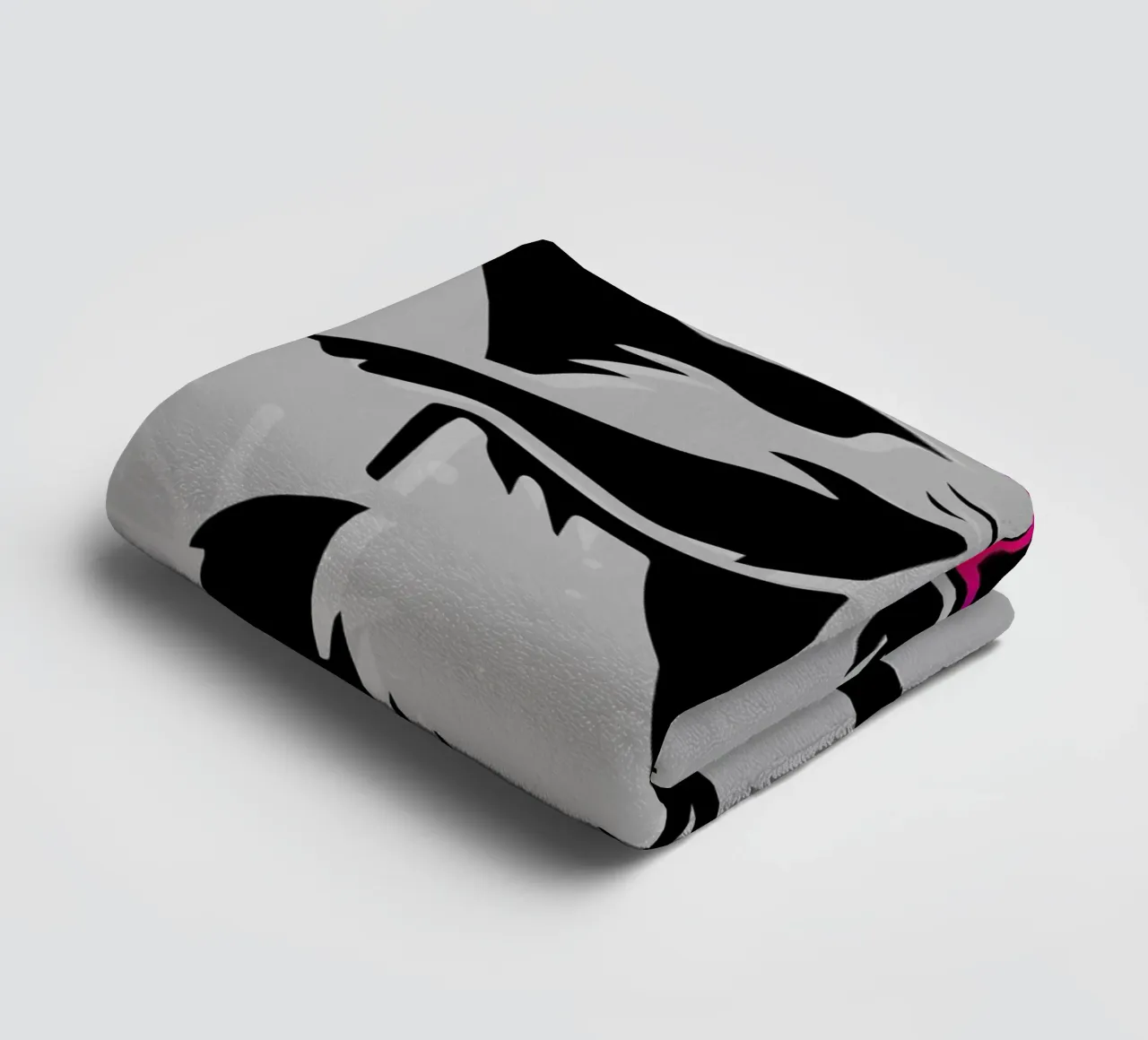 Stylish squirrel with sunglasses in stencil style towel by namosh
