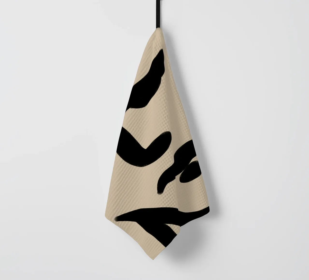 Lyrical Shapes tea towel by Mike Leymi