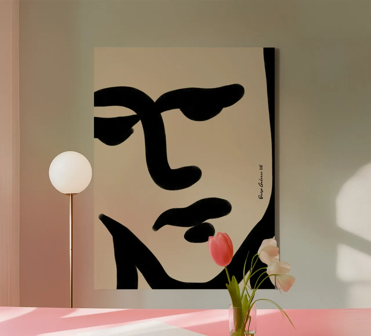Lyrical Shapes canvas by Mike Leymi