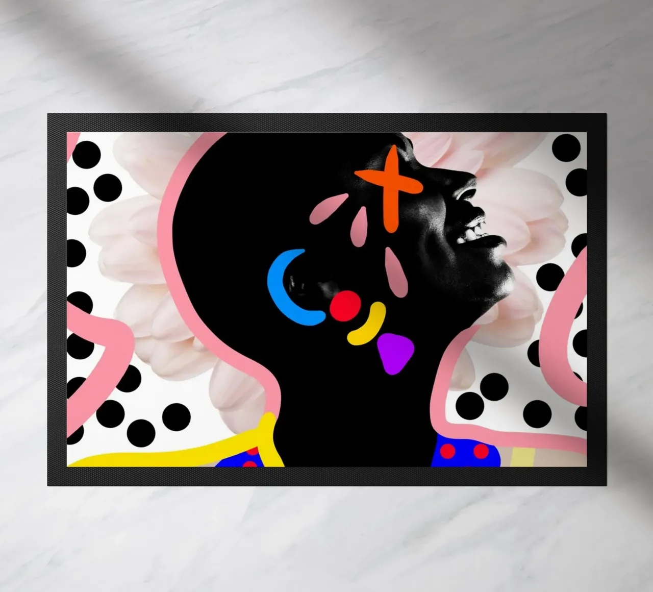Afro Expressions doormat by Mathudace Créas