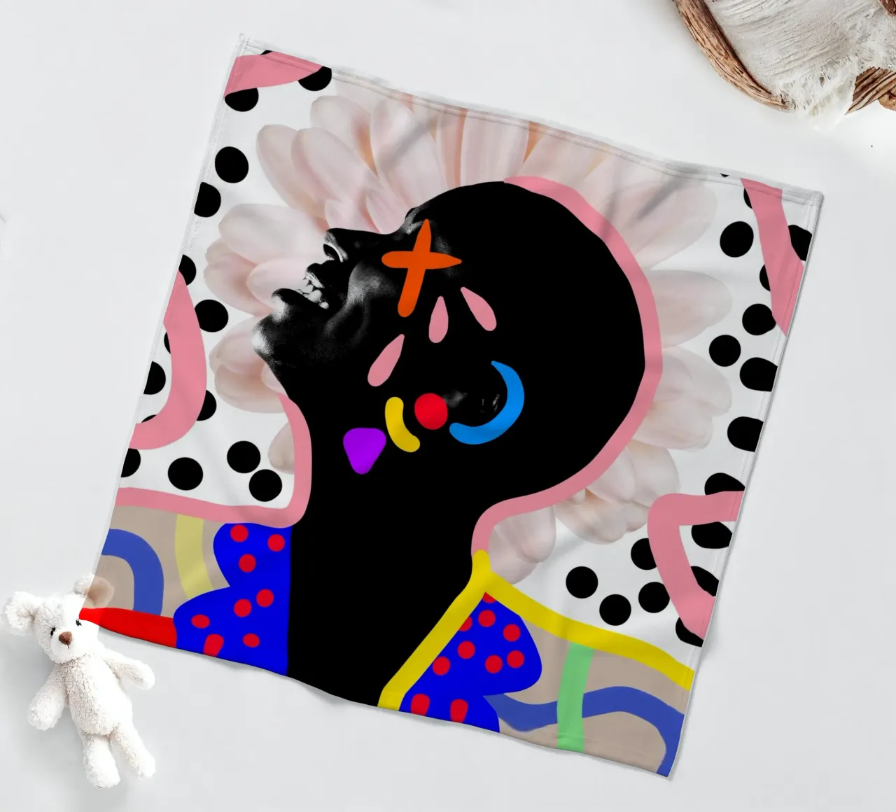 Afro Expressions coperta in pile da Mathudace Créas