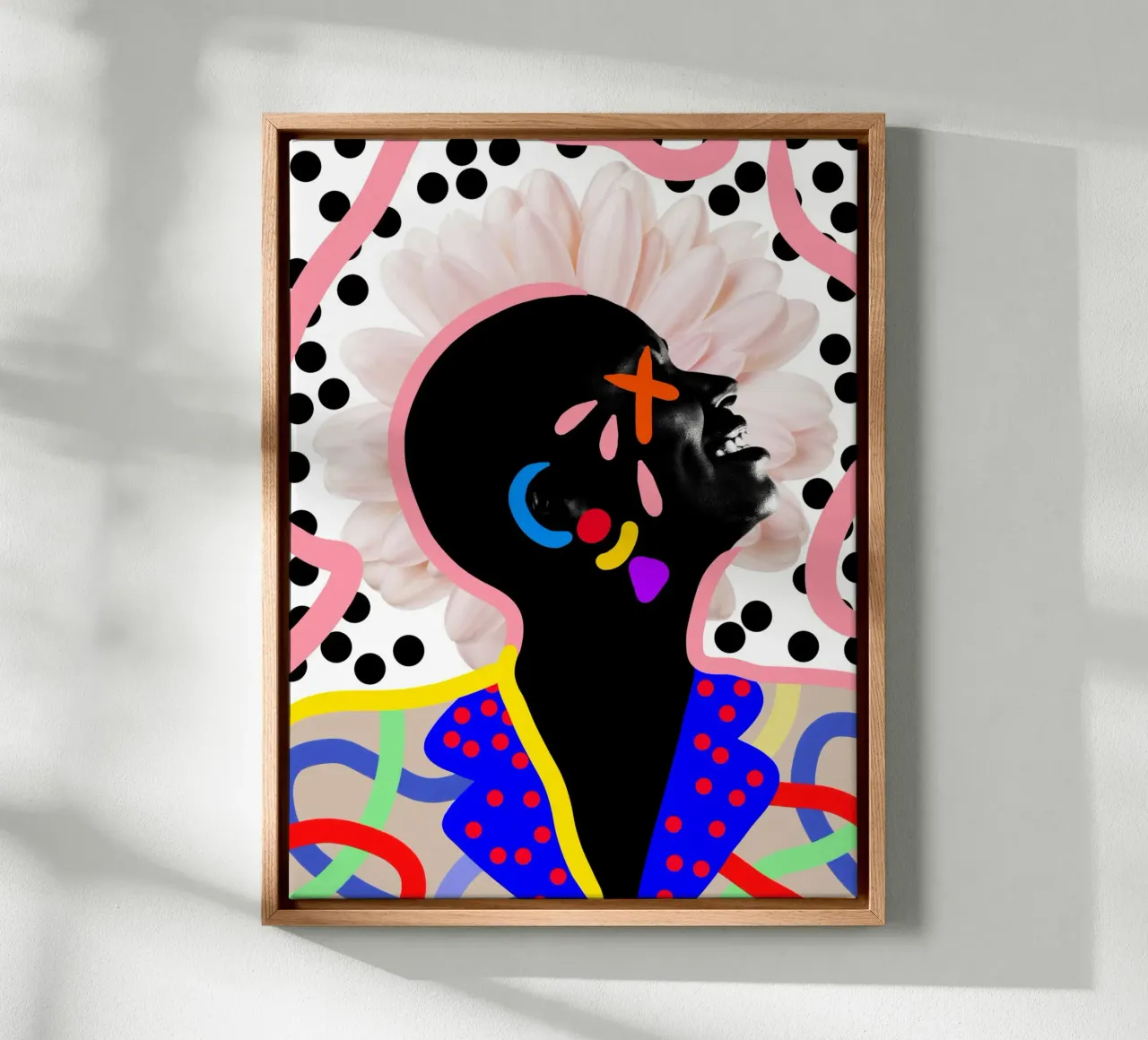 Afro Expressions tela con Cornice a cassetta da Mathudace Créas