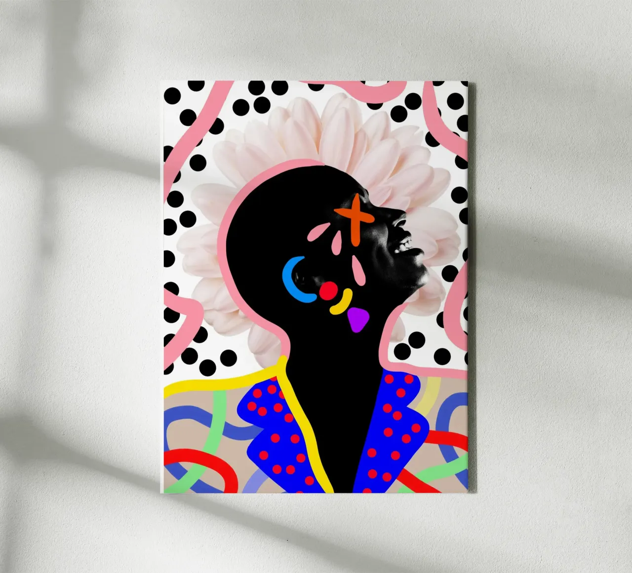 Afro Expressions tela con Cornice a cassetta da Mathudace Créas