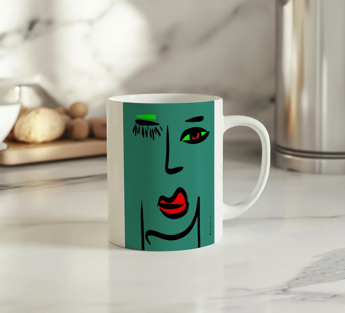 Soft Layers ceramic mug by Mike Leymi