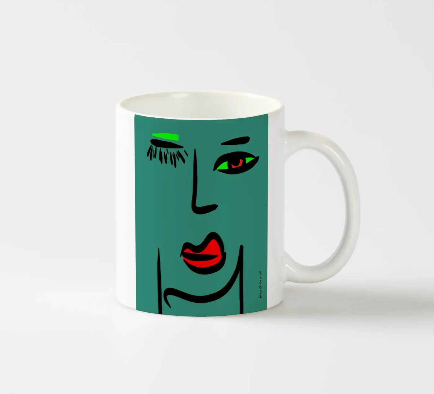 Soft Layers ceramic mug by Mike Leymi