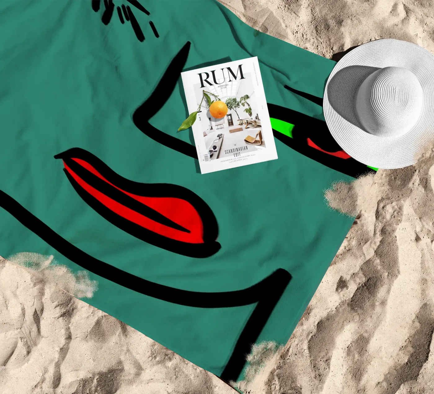 Soft Layers beach towel by Mike Leymi