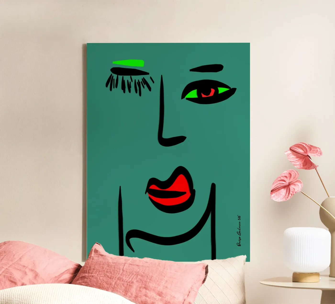 Soft Layers canvas van Mike Leymi