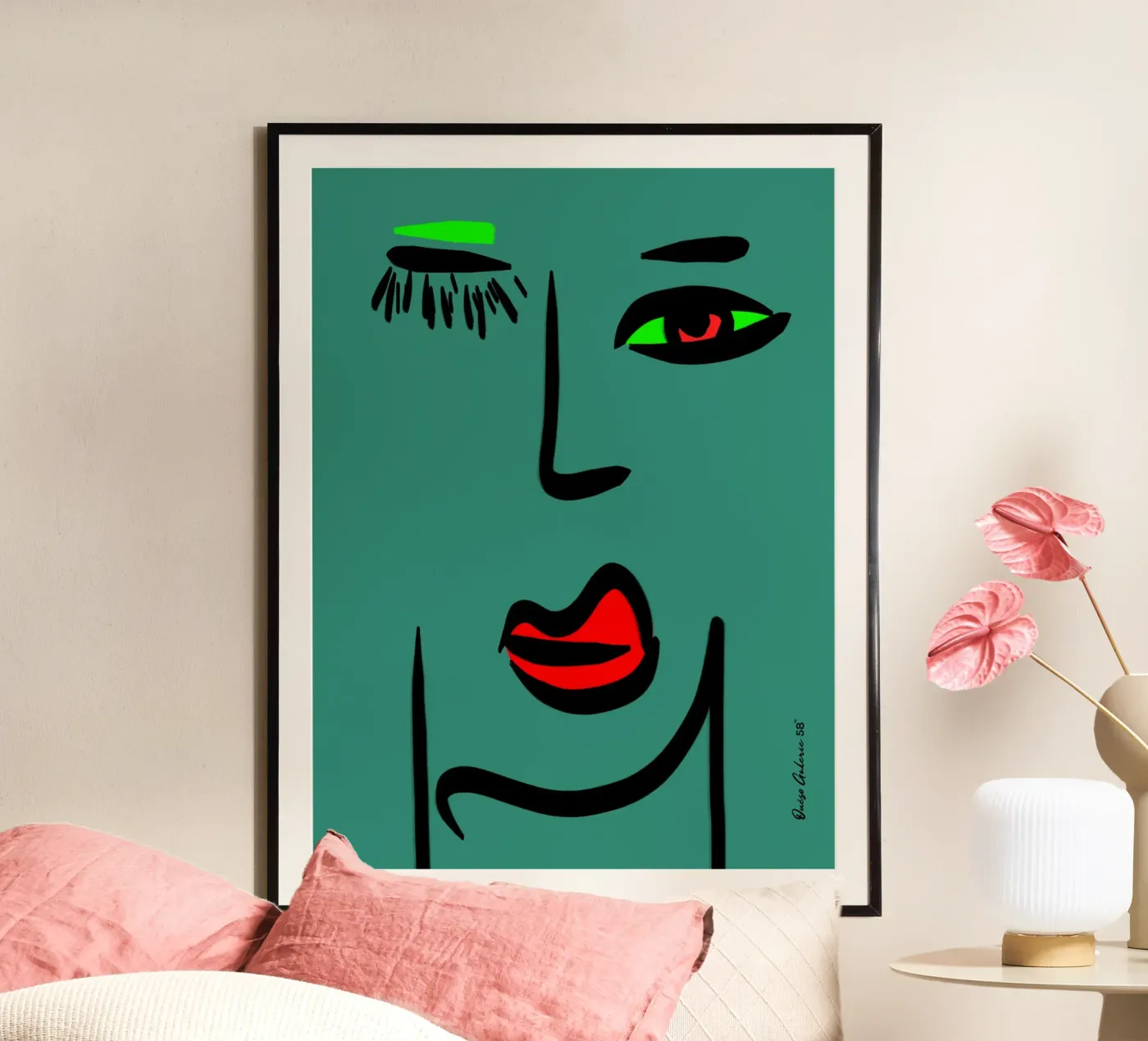 Soft Layers poster van Mike Leymi