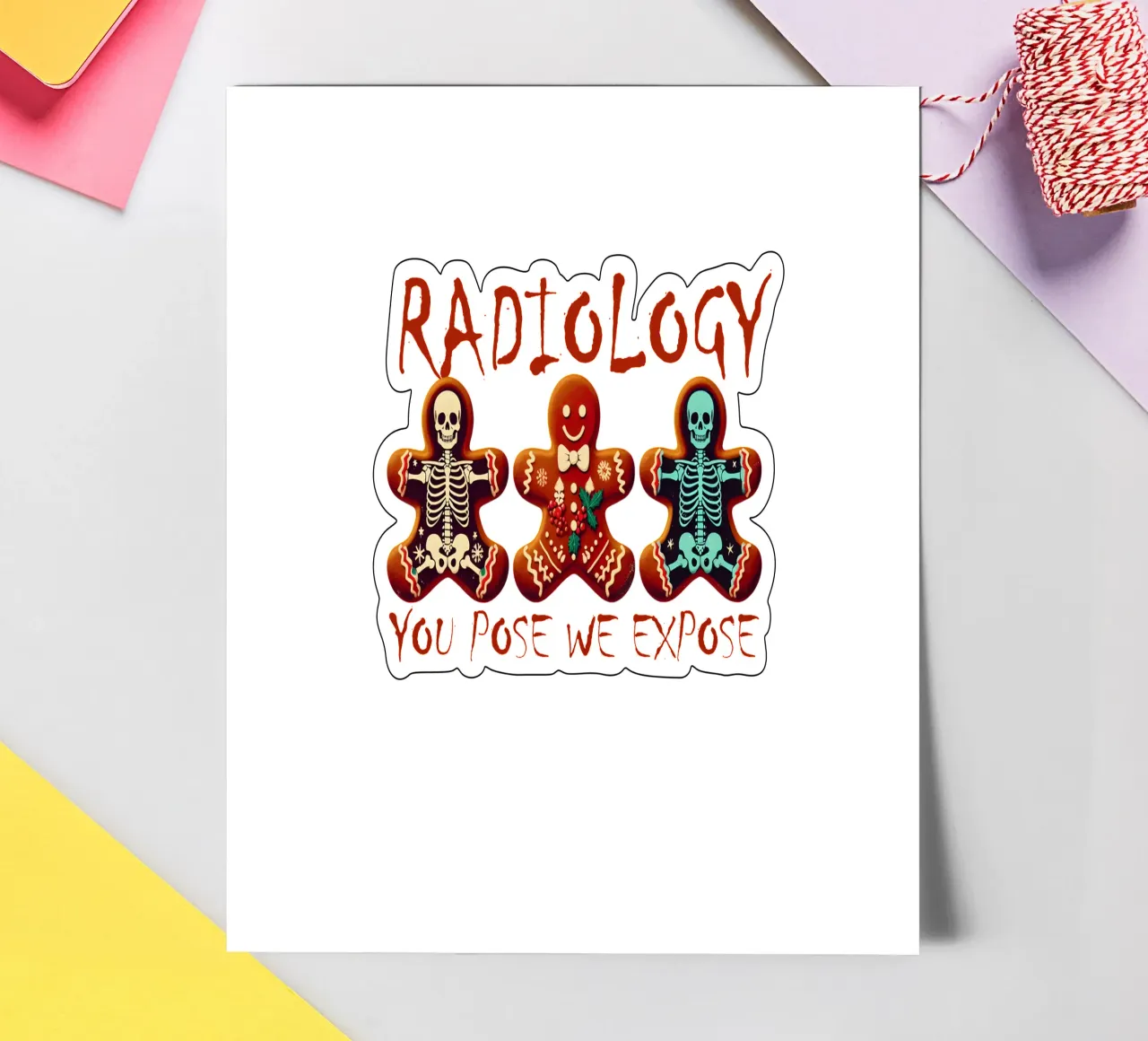 RADIOLOGY. YOU POSE WE EXPOSE sticker sheet by edsonramosart