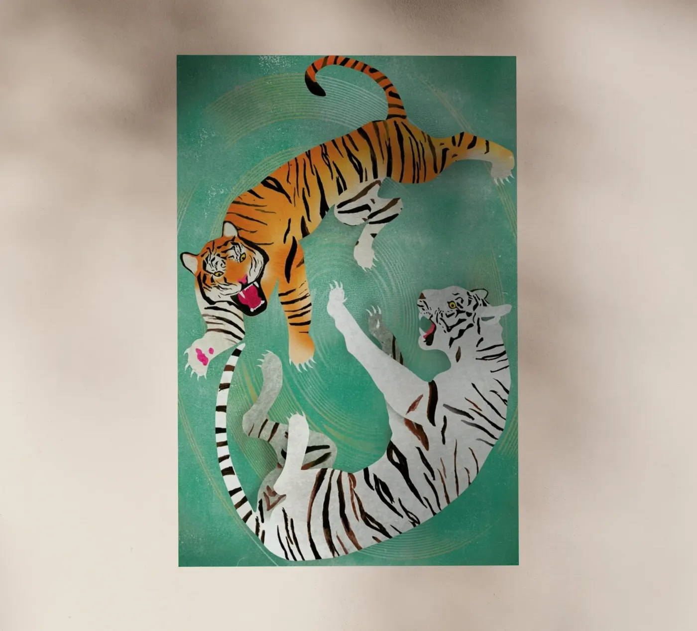 Tigers pellicola backlit da Ellen Weinstein