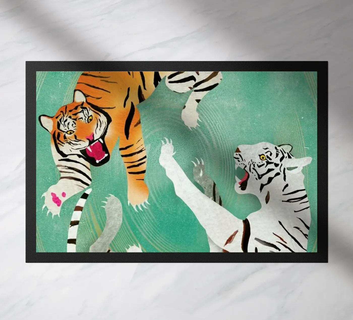 Tigers doormat by Ellen Weinstein