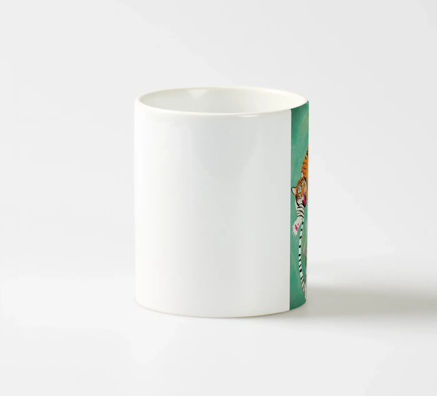 Tigers ceramic mug by Ellen Weinstein
