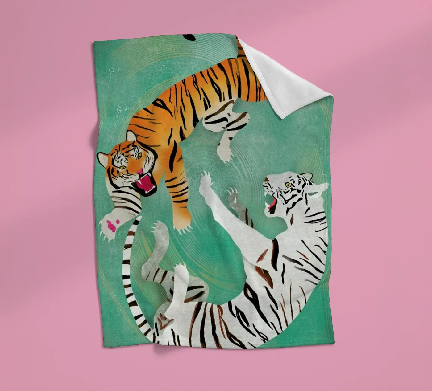 Tigers Fleecedecke von Ellen Weinstein