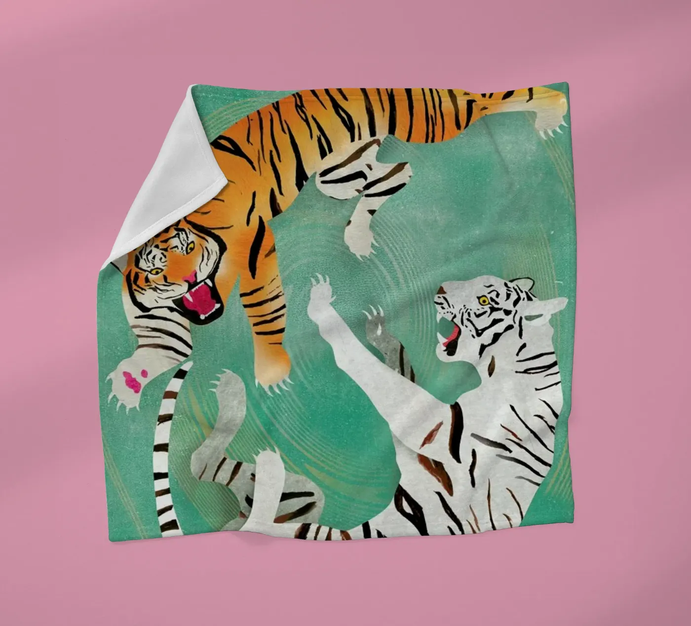 Tigers Fleecedecke von Ellen Weinstein