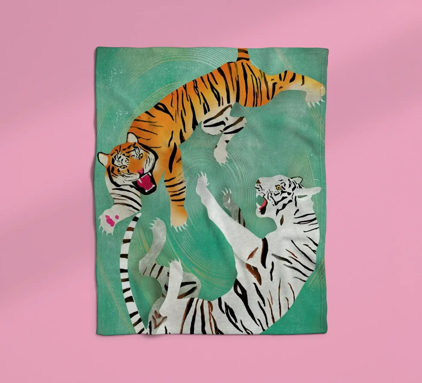 Tigers Fleecedecke von Ellen Weinstein