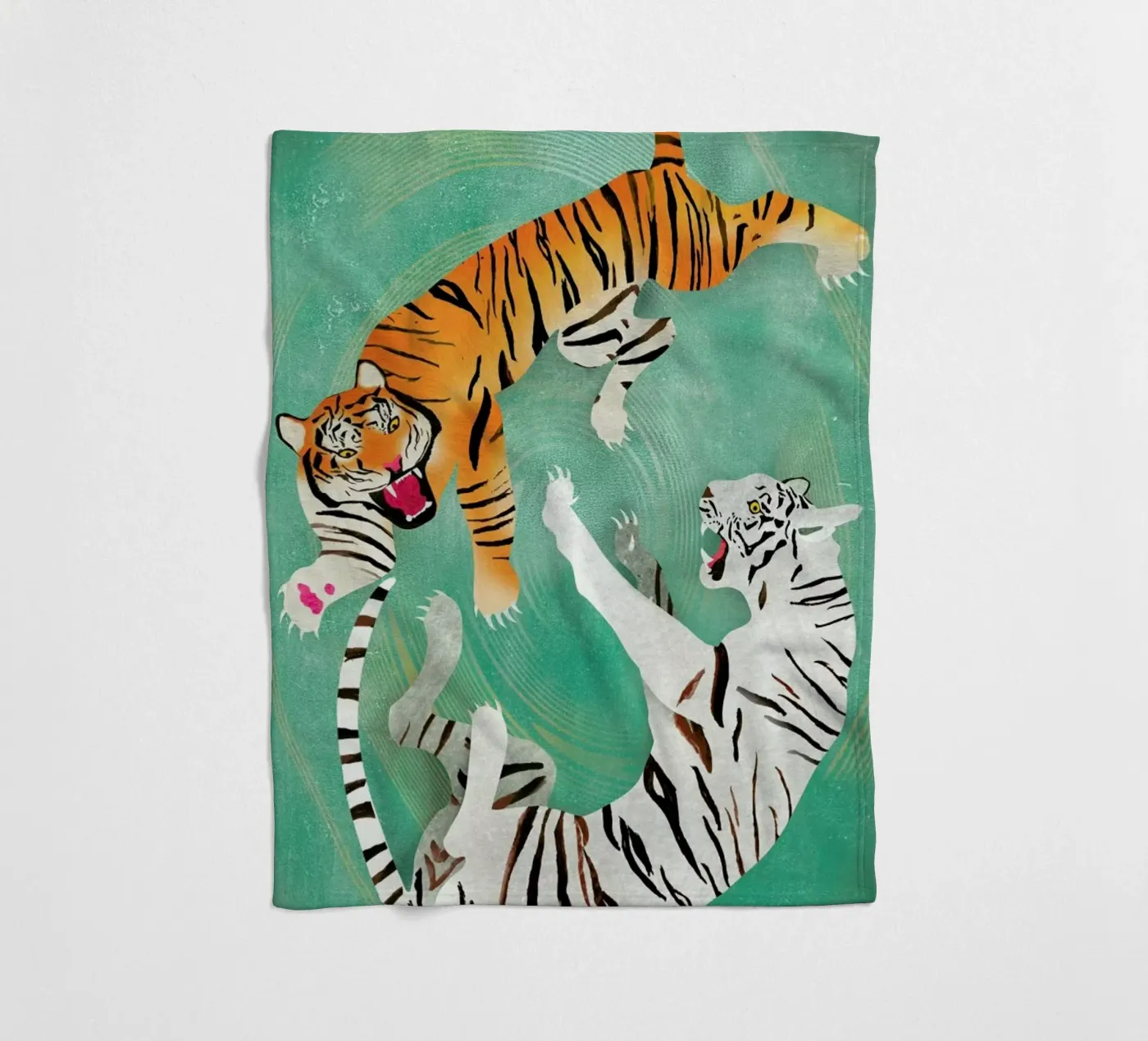 Tigers Fleecedecke von Ellen Weinstein