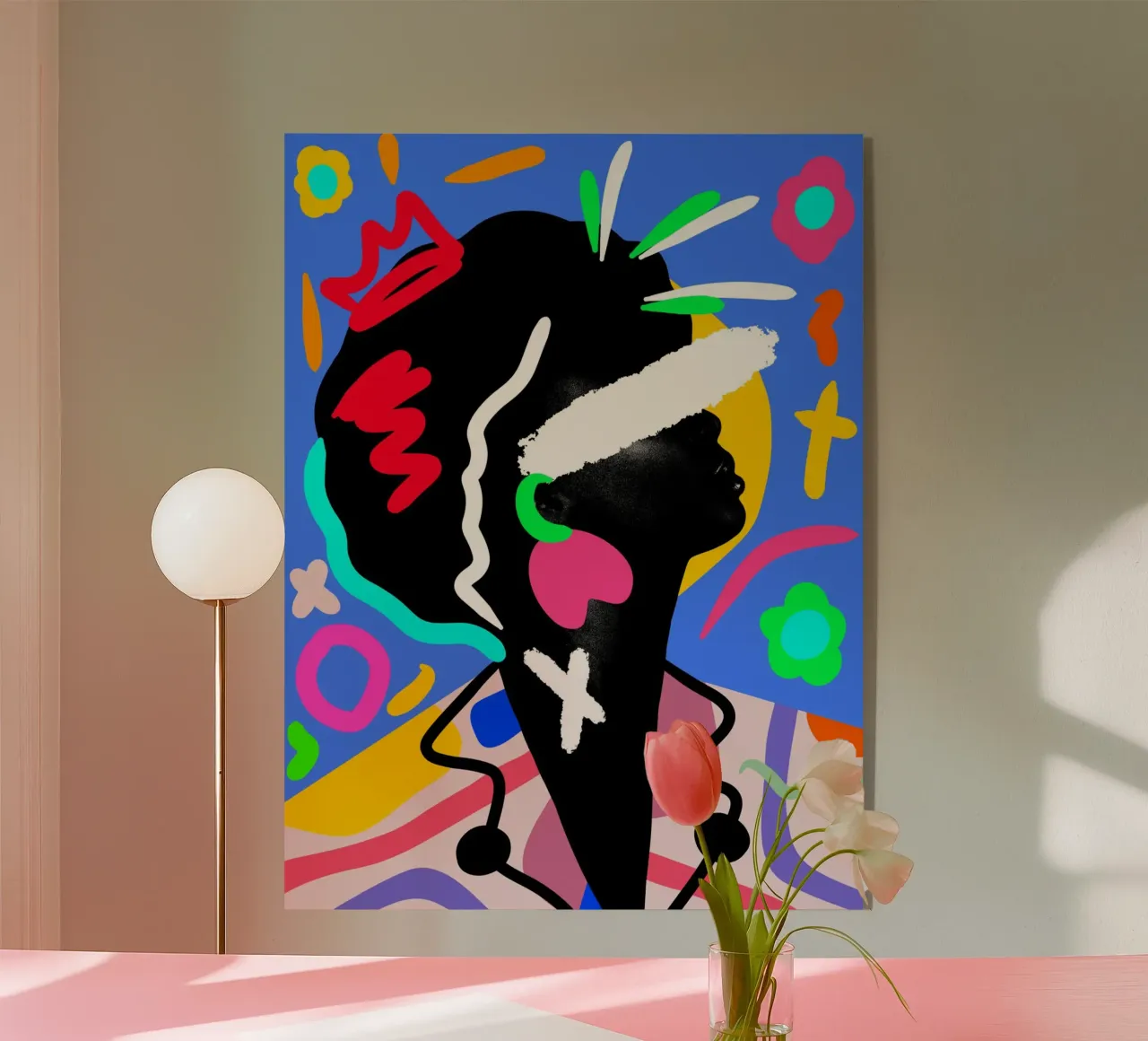 Afro Fusion plexiglass da Mathudace Créas