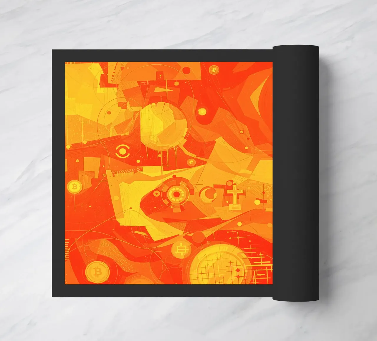 Abstract II Orange Burst zerbino da Crypto_Jungle