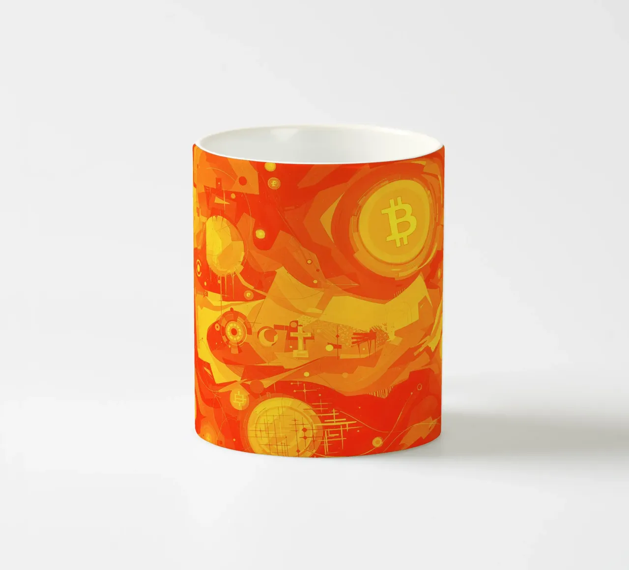 Abstract II Orange Burst tazza in ceramica da Crypto_Jungle