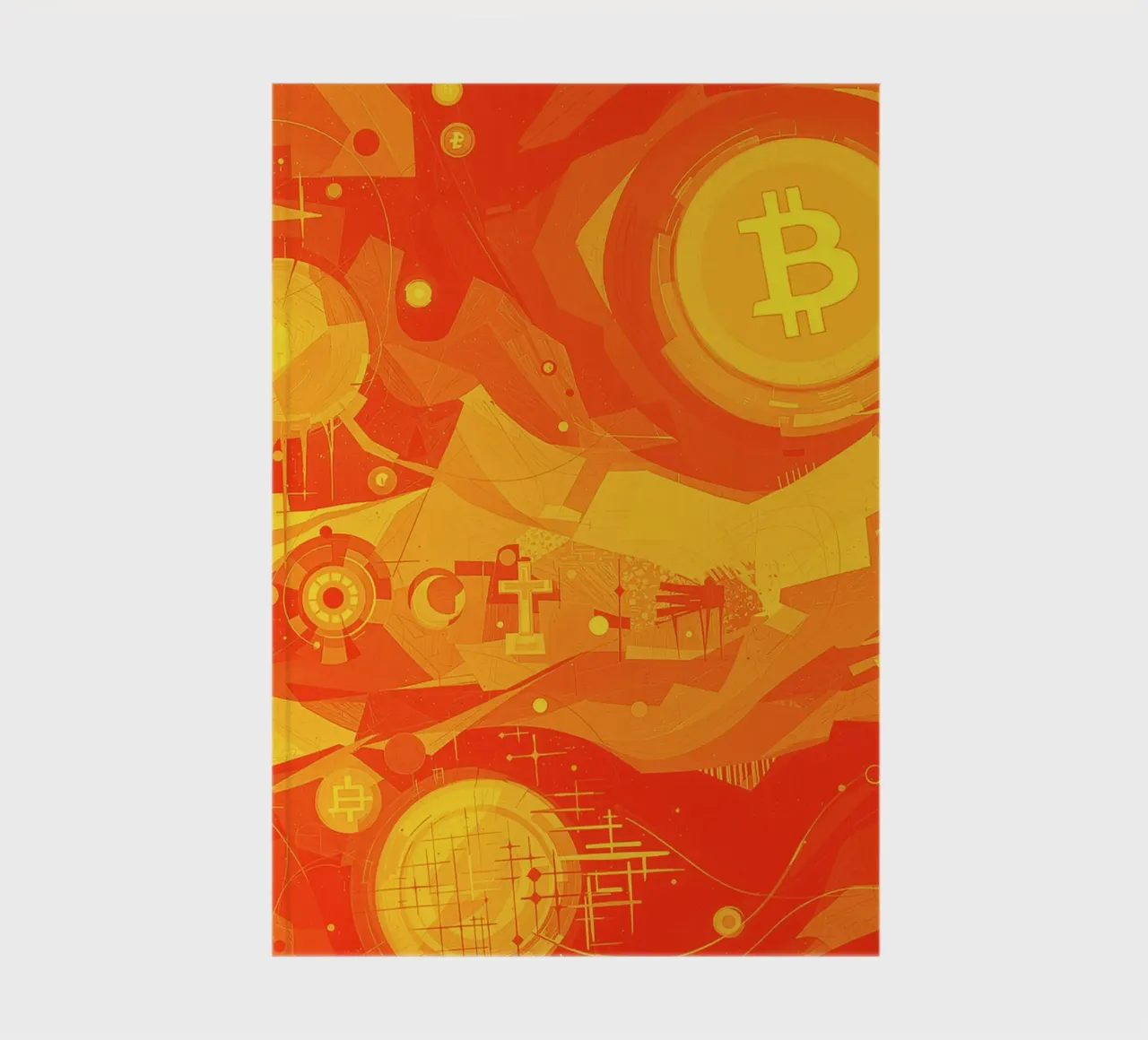 Abstract II Orange Burst notebook by Crypto_Jungle