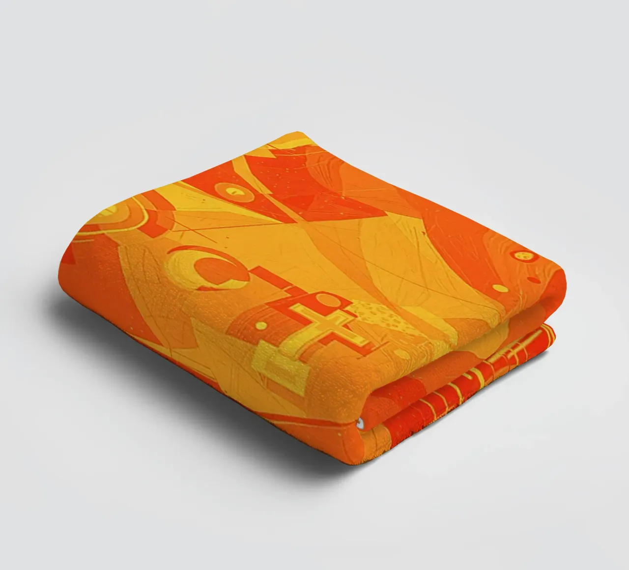 Abstract II Orange Burst asciugamano da bagno da Crypto_Jungle