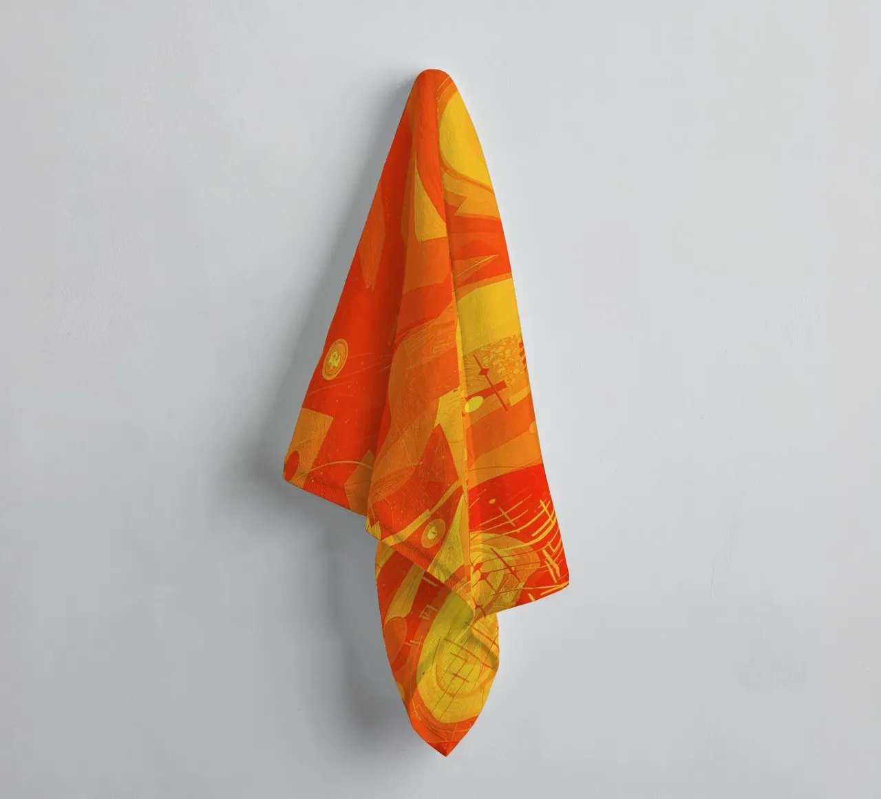 Abstract II Orange Burst asciugamano da bagno da Crypto_Jungle