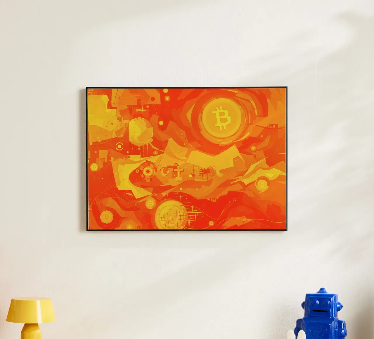 Abstract II Orange Burst alluminio dibond da Crypto_Jungle