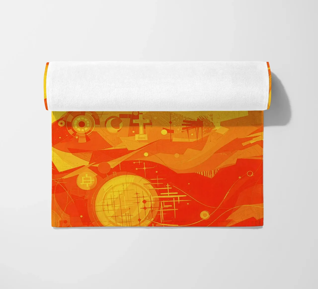 Abstract II Orange Burst telo mare da Crypto_Jungle