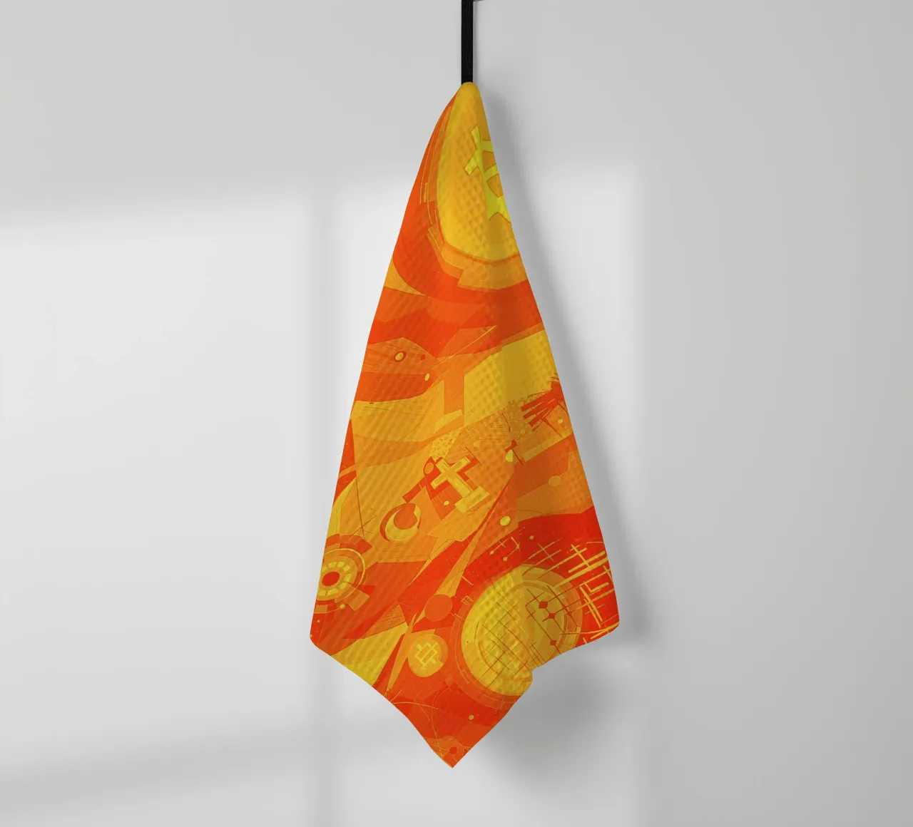 Abstract II Orange Burst canovaccio da cucina da Crypto_Jungle