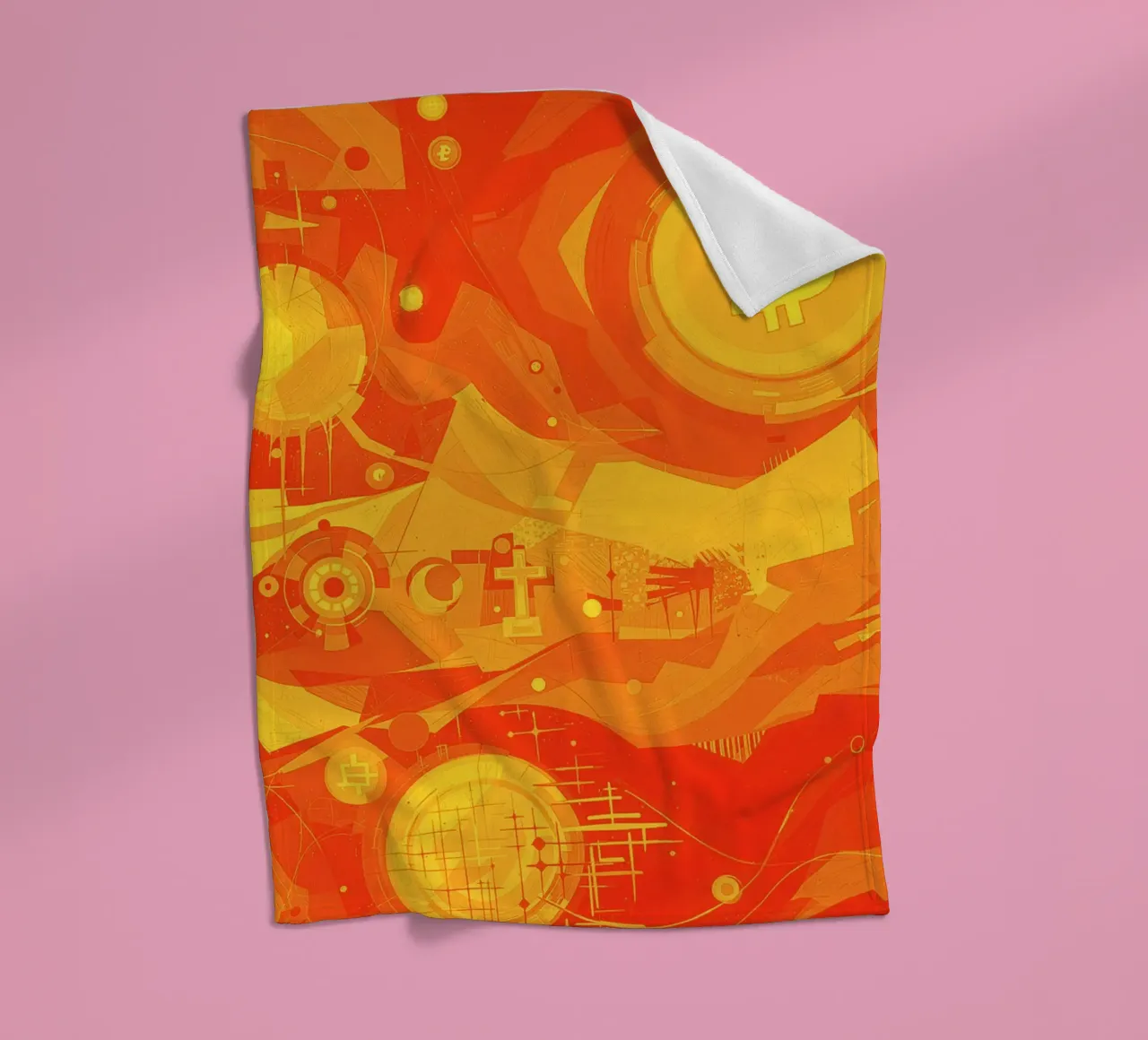 Abstract II Orange Burst coperta in pile da Crypto_Jungle