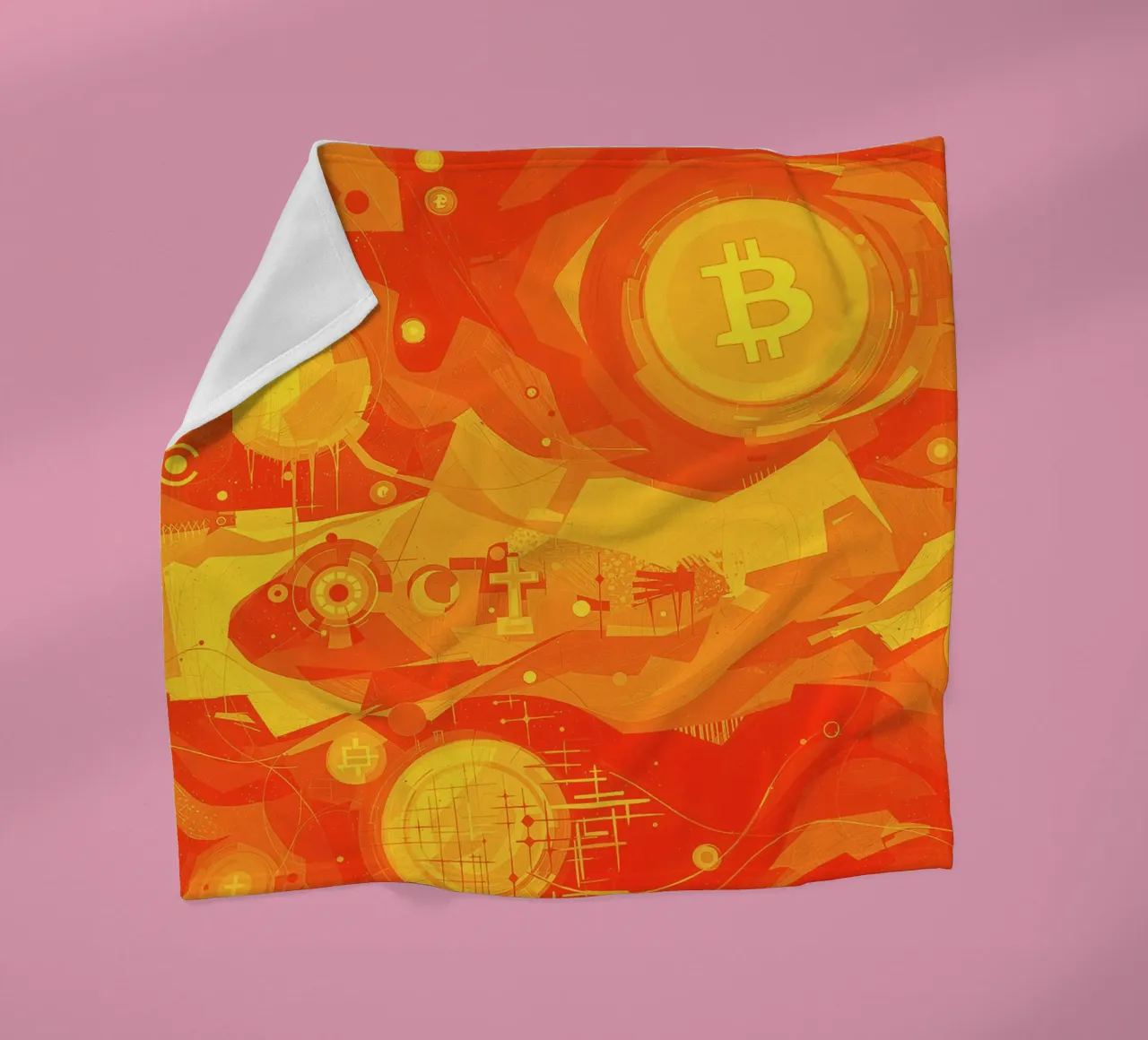 Abstract II Orange Burst coperta in pile da Crypto_Jungle