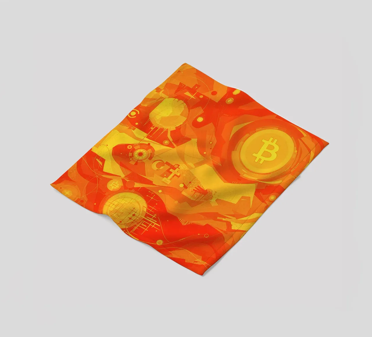 Abstract II Orange Burst coperta in pile da Crypto_Jungle