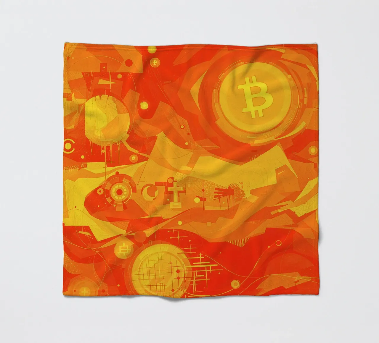 Abstract II Orange Burst coperta in pile da Crypto_Jungle