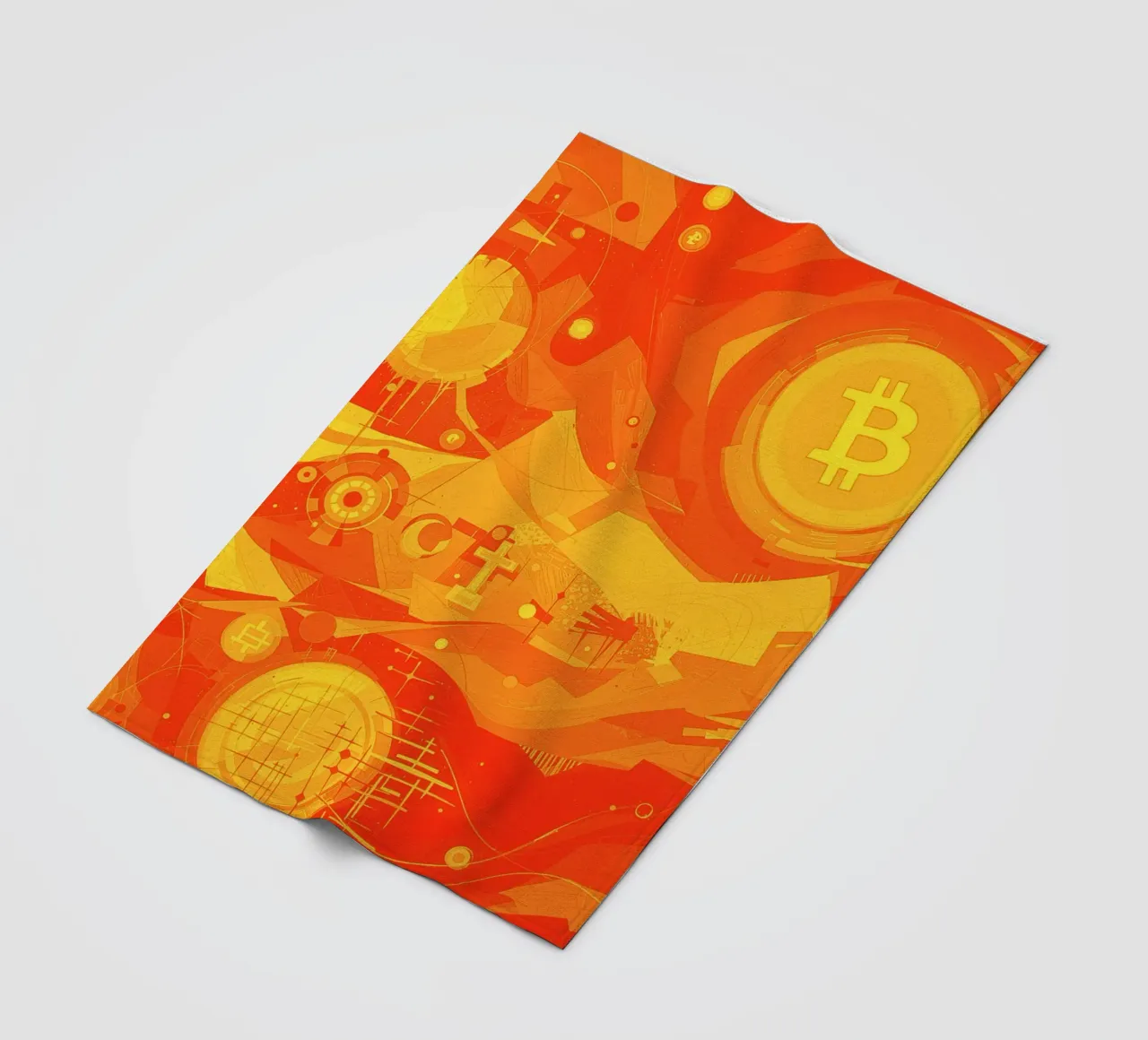 Abstract II Orange Burst coperta in pile da Crypto_Jungle