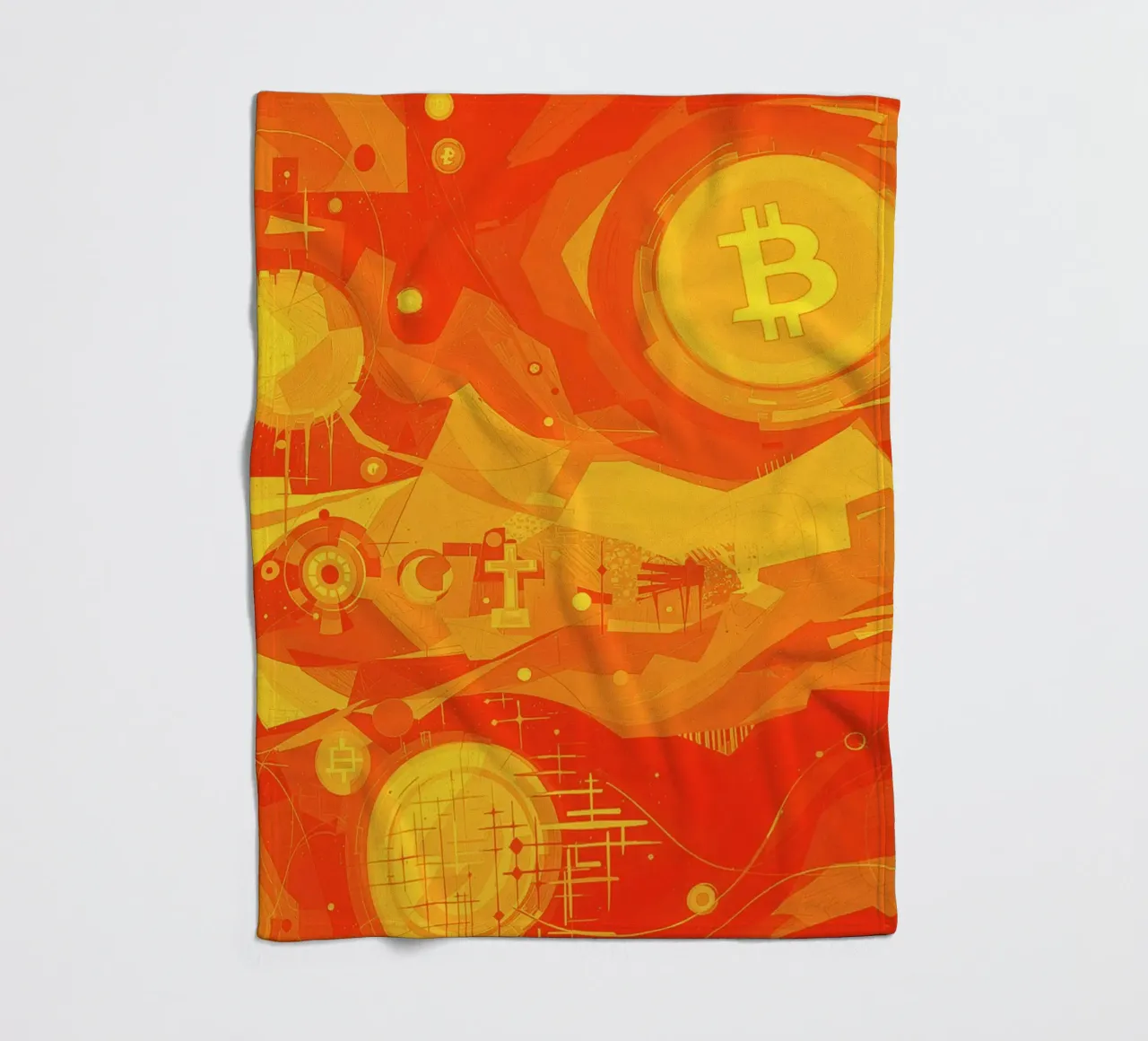Abstract II Orange Burst coperta in pile da Crypto_Jungle