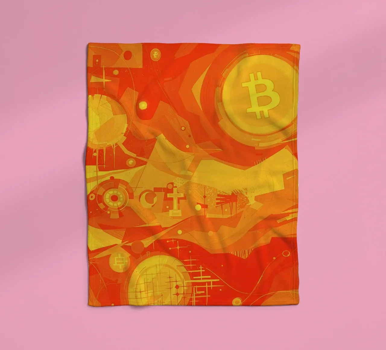 Abstract II Orange Burst coperta in pile da Crypto_Jungle
