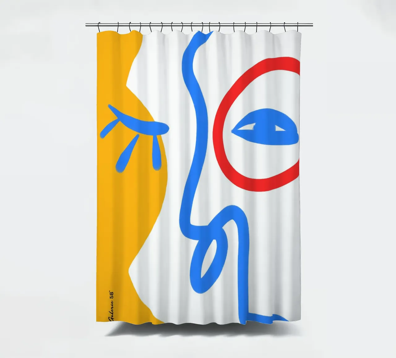 Dynamic Worlds Duschvorhang von Mike Leymi