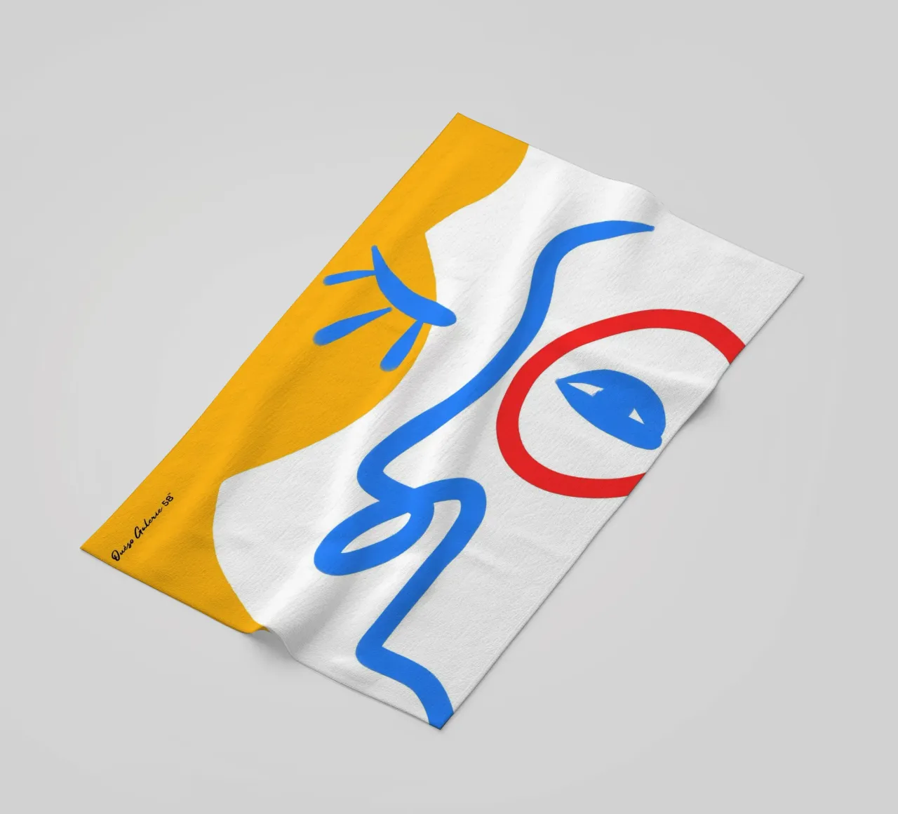 Dynamic Worlds strandhanddoek van Mike Leymi