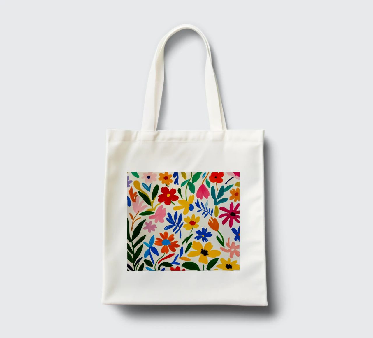 Retro Midcentury Modern Matisse Flower Garden tote bag by Modern Muse