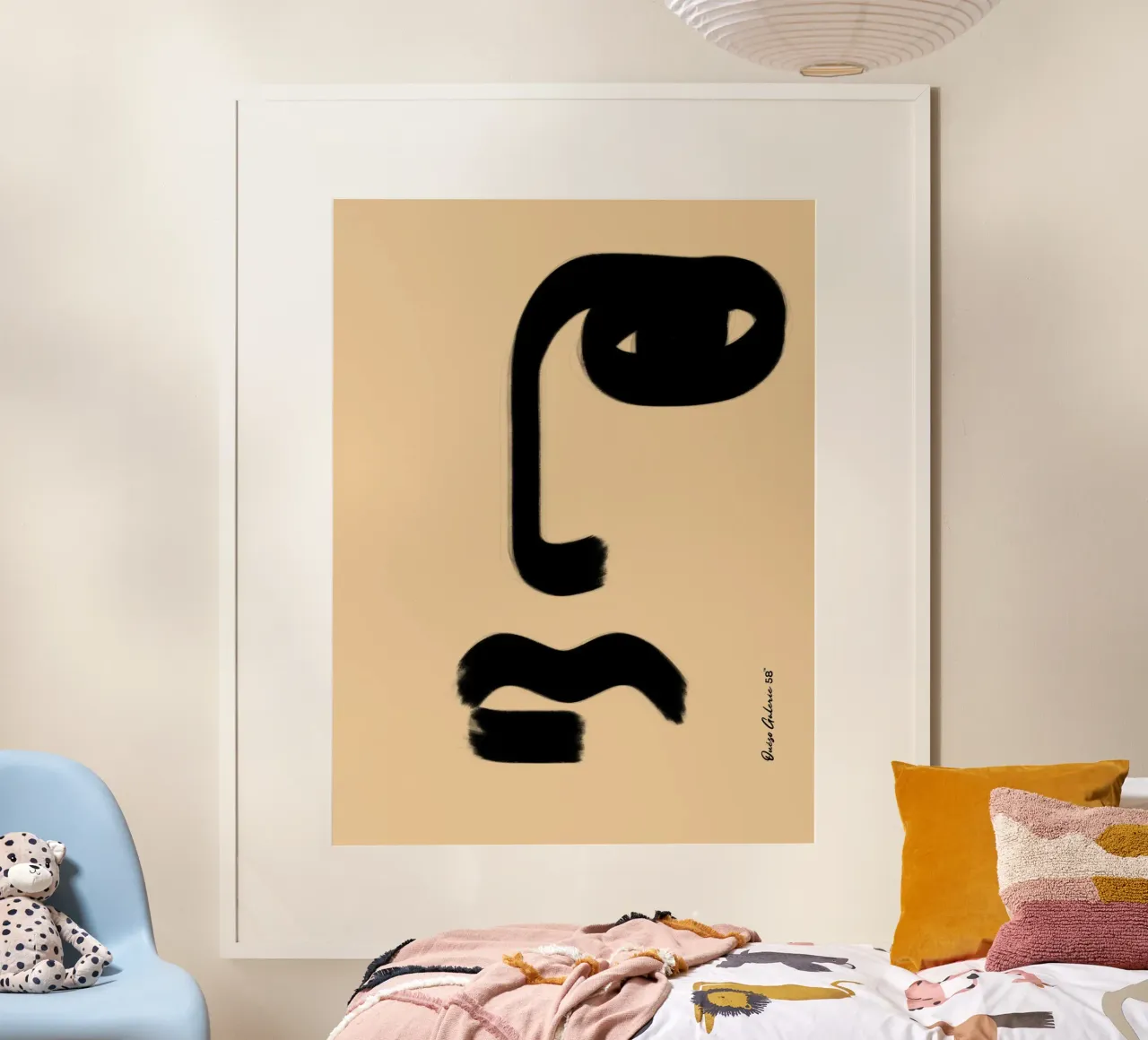 Living Shapes poster con telaio in plastica da Mike Leymi
