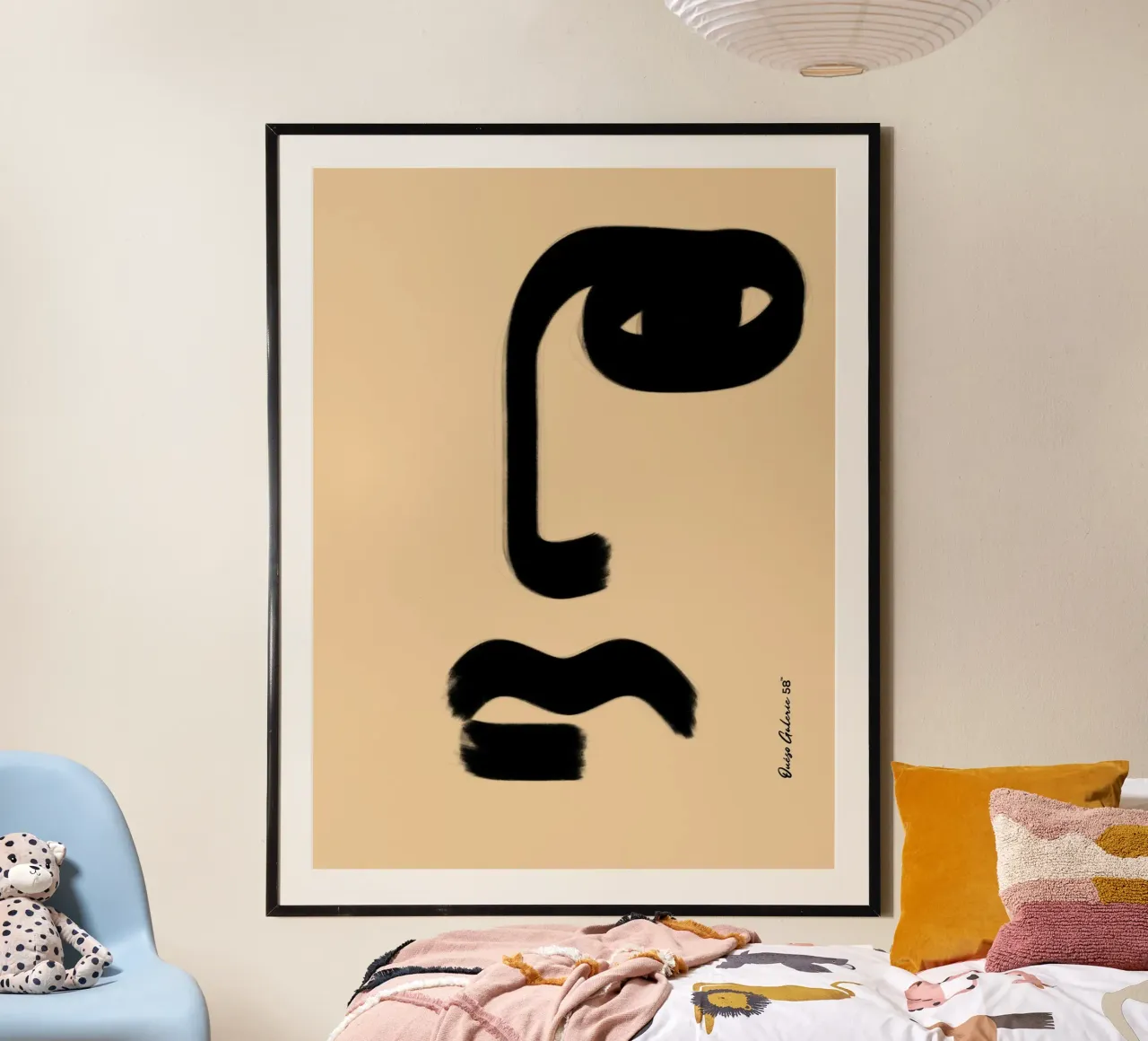 Living Shapes poster con telaio in plastica da Mike Leymi